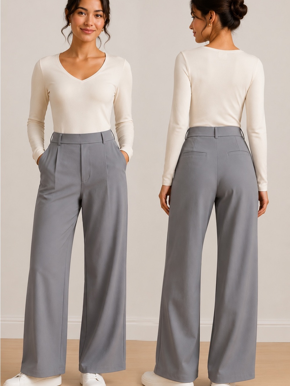 Halara Flex™ DayStretch High
Waisted Straight Leg Work Pants
Small Petite NWT